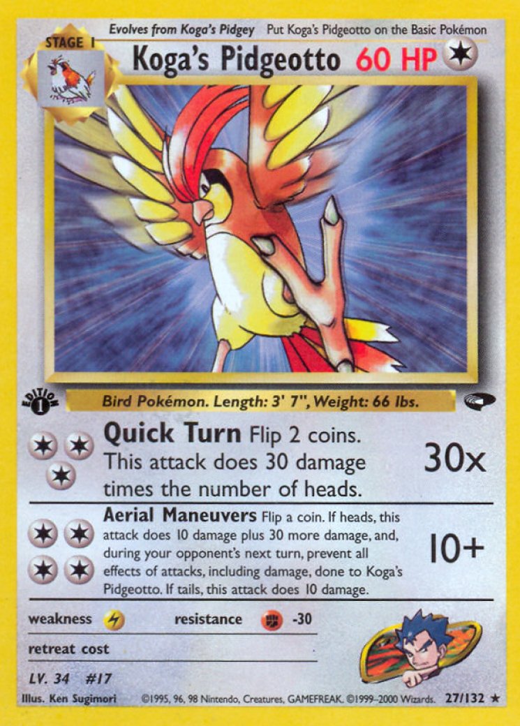 pidgeotto pokemon card value And evolves into Pidgeot!  One more Pokmon checked off the list as I continue my journey to complete the original Kanto Pokmon collection in graded slabs. It's not about rushing [2] Wing Attack (40) Weakness / Resistance / Retreat Cost Pidgeotto Reverse Pokeball Holo 17/165