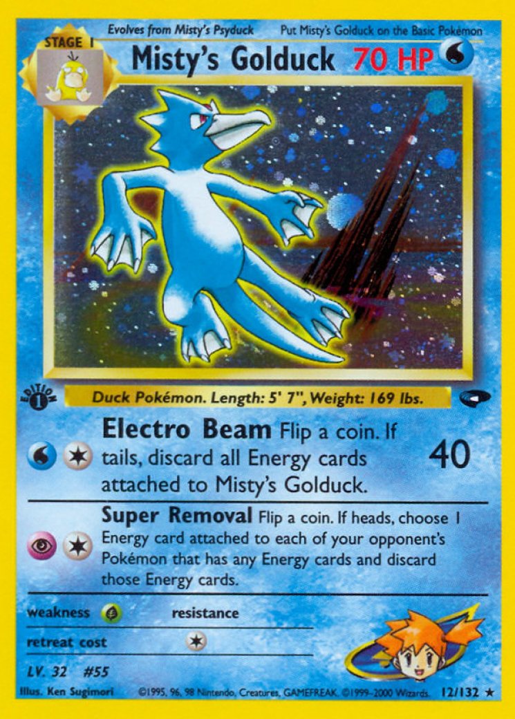 misty's goldeen pokemon card Misty's Goldeen 2000 Gym Heroes #030/132 1st Edition Price Guide