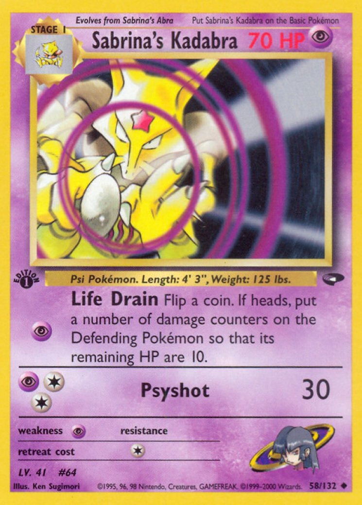 sabrina's abra pokemon card value Sabrina's Abra #94 Prices | Pokemon Gym Challenge