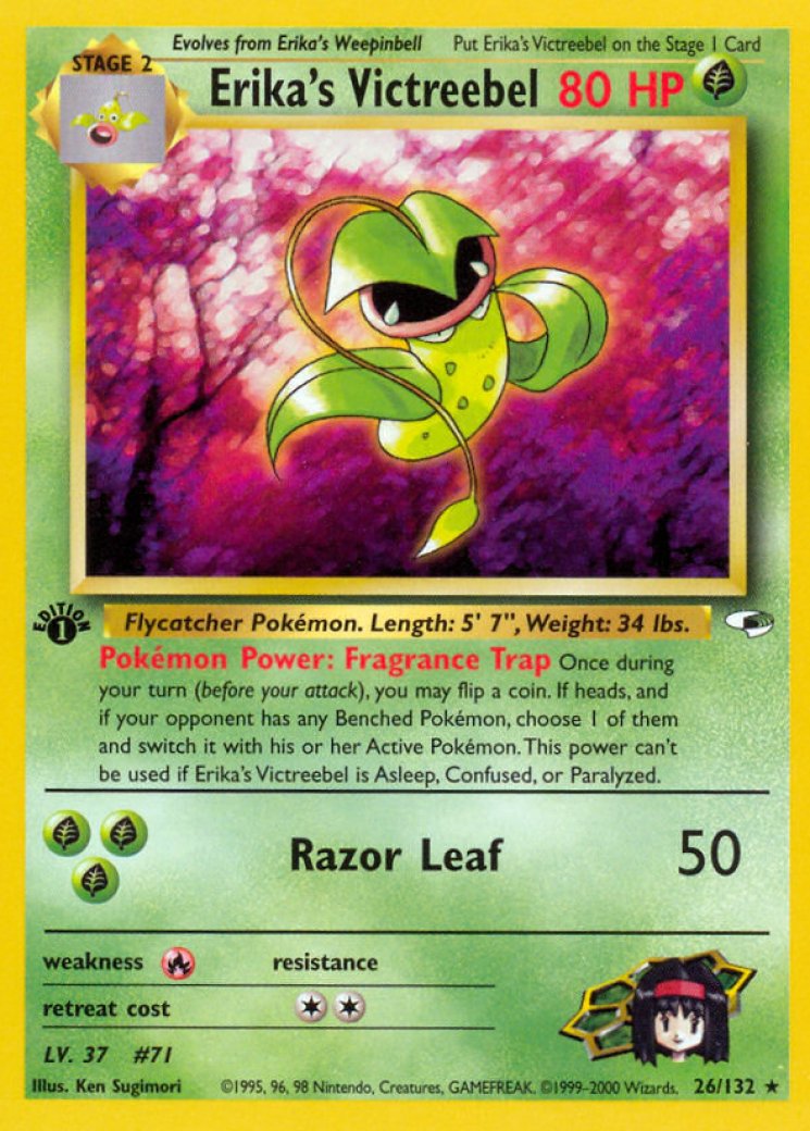 1995 victreebel pokemon card value The Most Valuable Cards From Jungle Holo Rare Retreat cost Posting Victreebel cards to celebrate