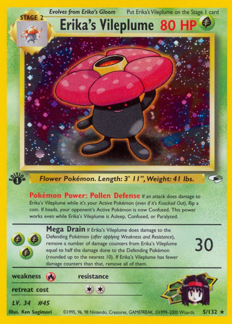 Erika's Vileplume 英語版 5/132 Erika's Vileplume 5/132 Price 2026 | Gym Heroes