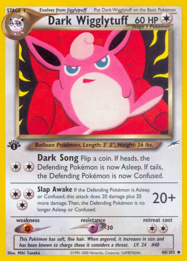Dark Wigglytuff 40/105 Price 2026 | Neo Destiny