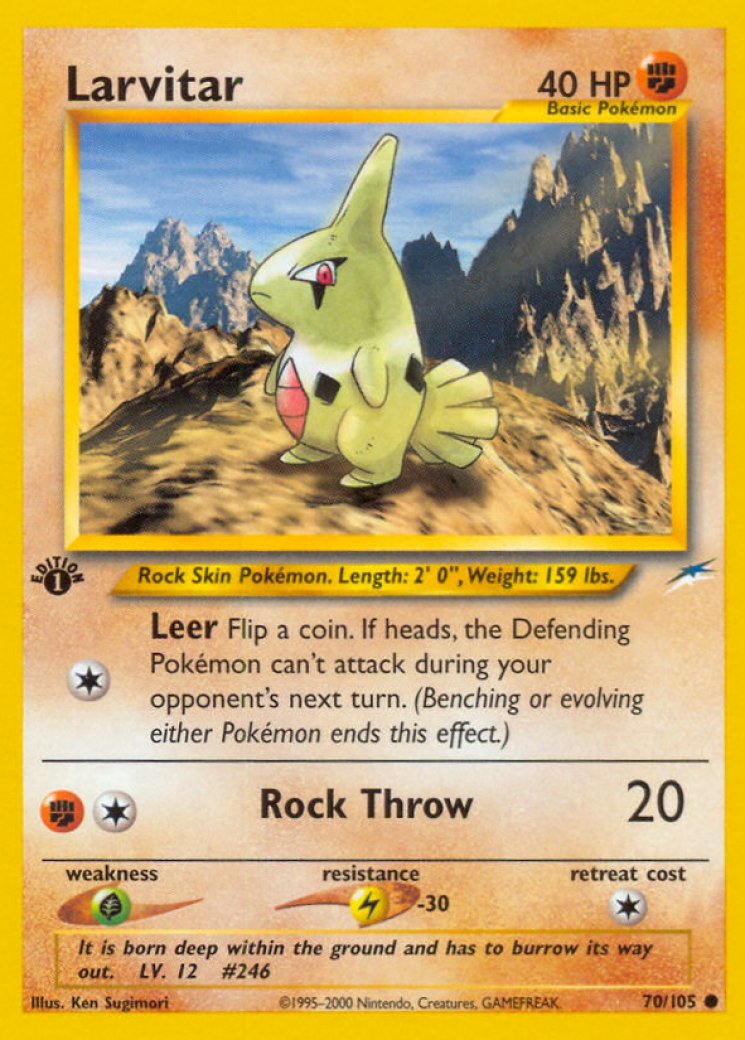 Larvitar Card Prices & Value 2026 | 47 Cards Ranked