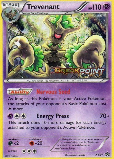 Trevenant - XY94 (Prerelease) [Staff]