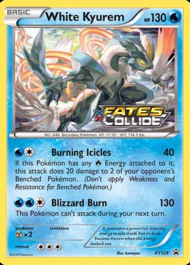White Kyurem - XY128 (Prerelease) [Staff]