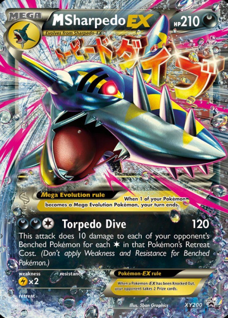 M Sharpedo EX - XY200 - XY Promos - Pokemon Card Prices & Trends