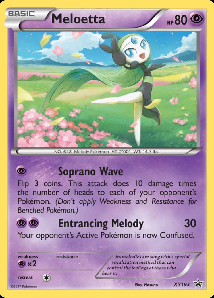 Meloetta - XY193 XY193/108 Price 2026 | XY Promos