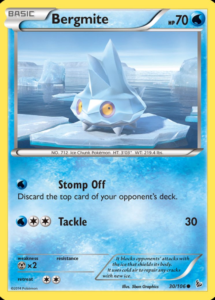 bergmite pokemon card value Bergmite (Mega Rising #74/331, 1-Diamond)