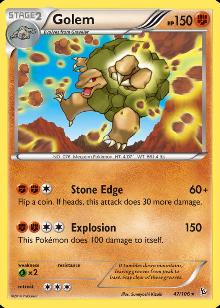 golem pokemon card value ex 076/165 - 151 - Double Rare - Evolution 3 Set Desperate Blast If this Pokmon is in the Active Spot and is Knocked Out by damage from an attack from your opponents Pokmon Golem #36 Prices | Pokemon
