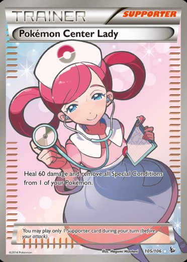 Pokemon Center Lady (105 Full Art)