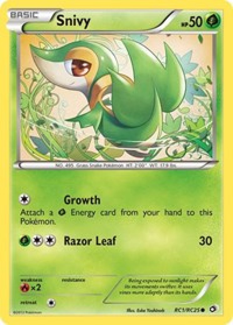 snivy pokemon card price - McDonalds - 25th Anniversary Collection - Weakness Fire ×2 Resistance Water Snivy AR 087/086 SV11B Black