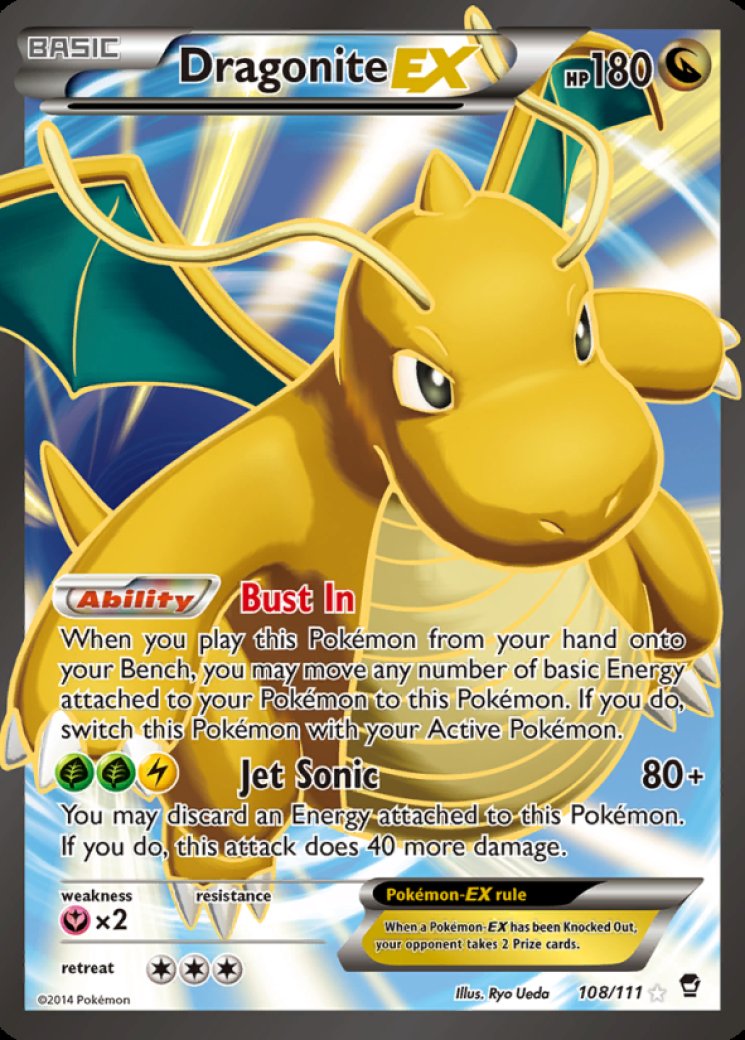 Dragonite EX (108 Full Art) 108/111 Price 2026 | Furious Fists