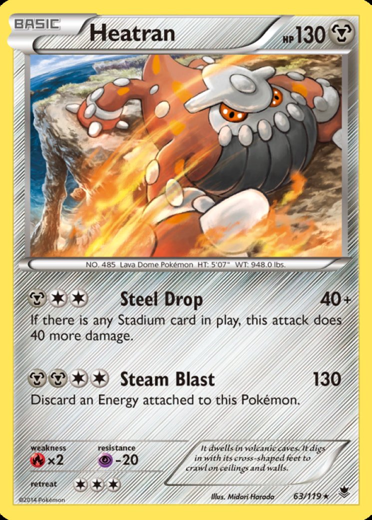 heatran pokemon card value Heatran 88/156 Holo Rare