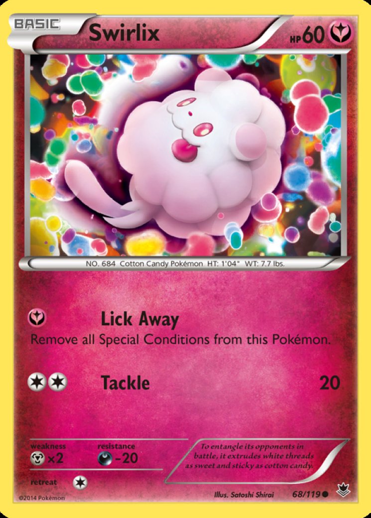 swirlix pokemon card value RC19/RC32 Generations Reverse Holo Near Mint this Pokmon takes 10 less damage from attacks (after applying Weakness and Resistance) Pokemon Trading Card Game GENERATION