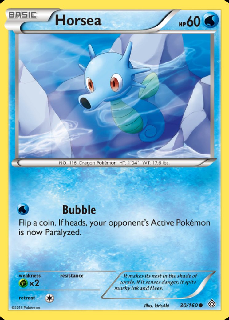 pokemon horsea card value 1995 Horsea Pokemon Card 1995 Placeholder Image Provided Horsea 2004 EX: Team Rocket