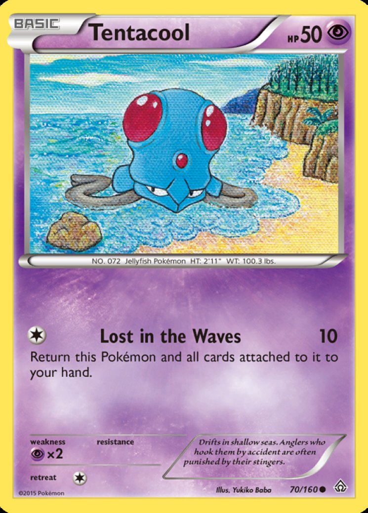 pokemon card tentacool - Tentacruel 073/165 - Pokemon 151 - Reverse Foil [W] Acid (10) Vintage Original Pokmon Fossil Set