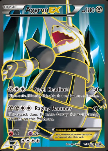 Aggron EX (153 Full Art)