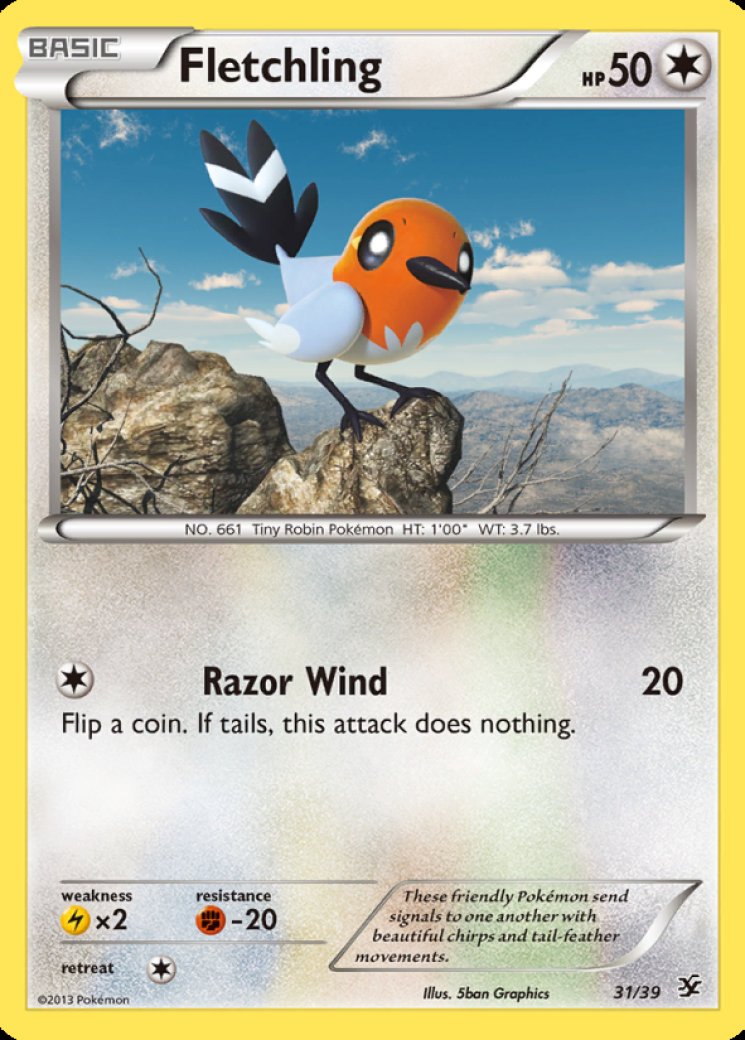 pokemon fletchling card - (86) [Colorless] TCG Spotlight: Some Of The