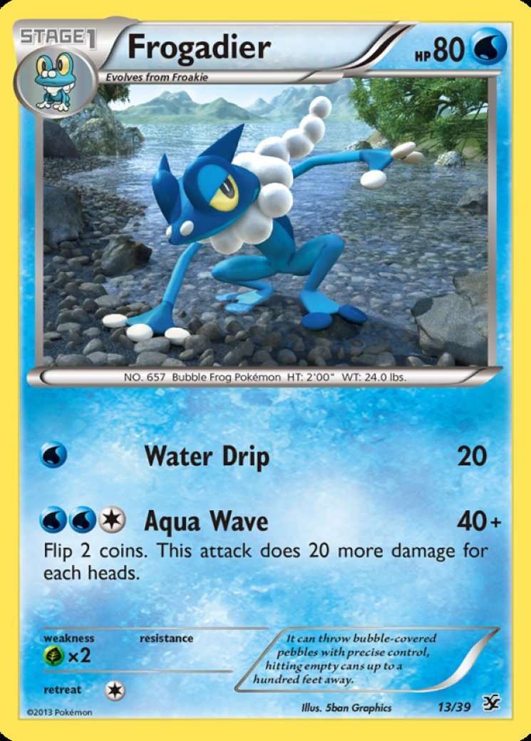 Frogadier 13/39 Price 2026 | Kalos Starter Set