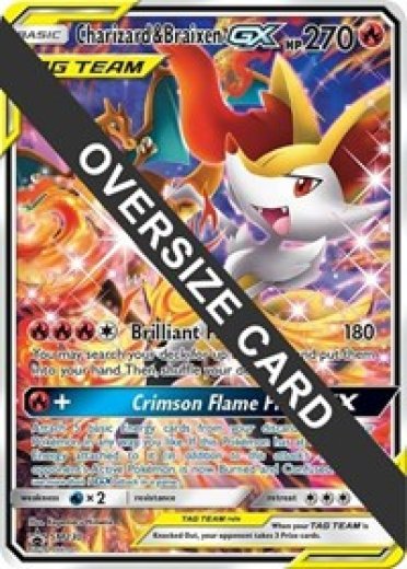 Charizard & Braixen GX - SM230 (SM Black Star Promo)
