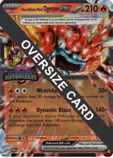 Hearthflame Mask Ogerpon ex (Twilight Masquerade Stamp)
