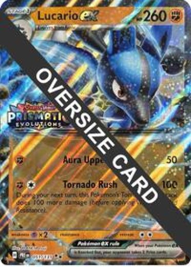 Lucario ex (Prismatic Evolutions Stamp)