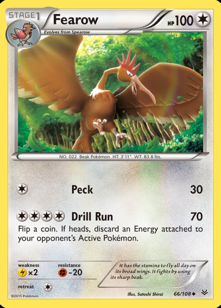 1995 fearow pokemon card value No.022 Top Sun Green Back NM-EX Japanese q920 ideal for collectors and players. Fearow Reverse - Unleashed Pokmon