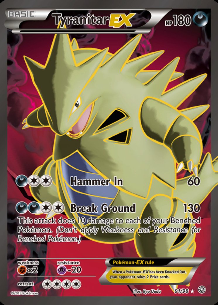pokemon tyranitar card value Tyranitar - 135/193 - SV02: Paldea Evolved