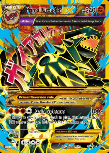 Primal Groudon EX (Shiny Full Art)