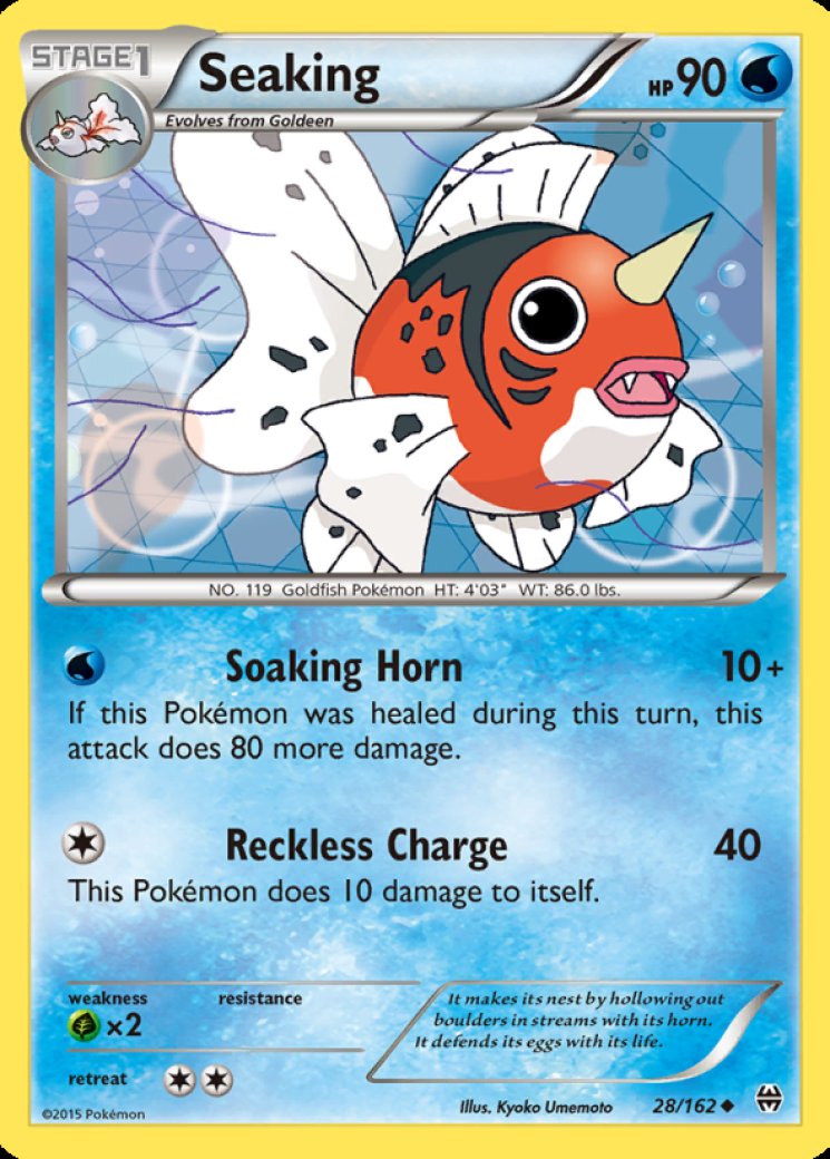 1995 seaking pokemon card value Vintage Uncommon - Jungle Non-Holo 46/64 Mint / near mint condition trading card Original 1995 Misty's Seaking Pokmon
