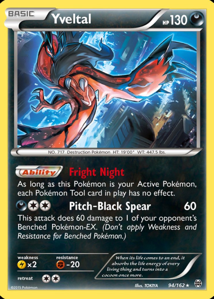 Yveltal EX - XY Base Set - Pokemon Card Prices & Trends