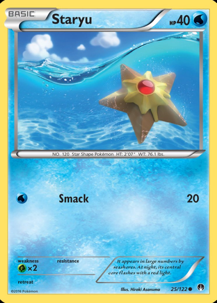 1995 staryu pokemon card value 95/130 Base Set 2 TCG In Protective Penny Sleeve  The Game Experts Pokmon Powers 25X Pokemon Card Water lot