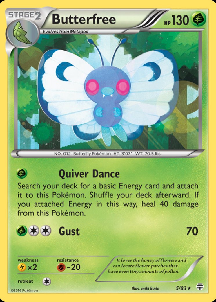 butterfree pokemon card price Butterfree 3/106