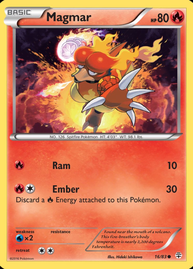pokemon magmar card Pokemon Single Card Sun and Moon - Unified Minds