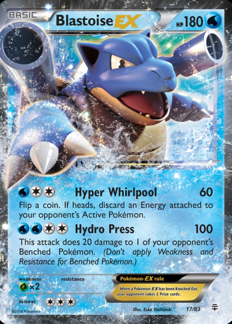 value of blastoise pokemon card BLASTOISE EX XY FULL ART 142/146 (LP) – VDTX main image 1
