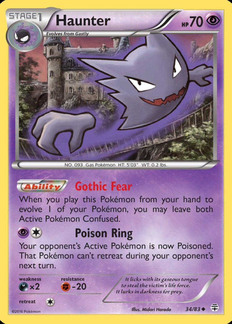 holographic haunter pokemon card Holographic Haunter Pokmon Trading Card for Collectors MRCH