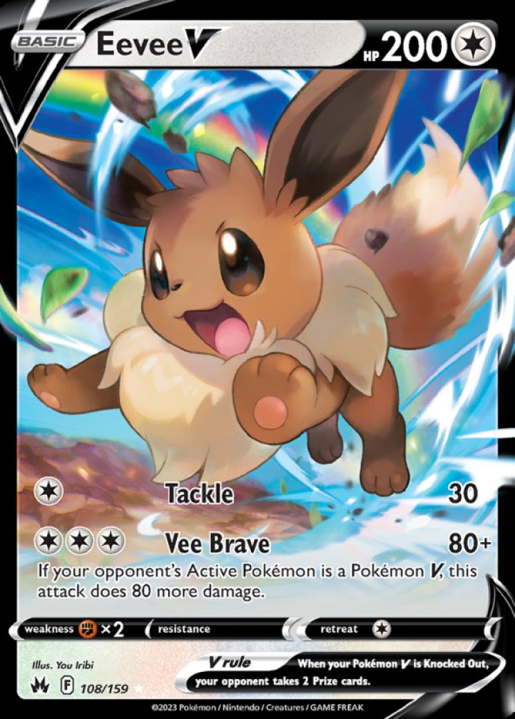 Eevee V - Crown Zenith - Pokemon Card Prices & Trends