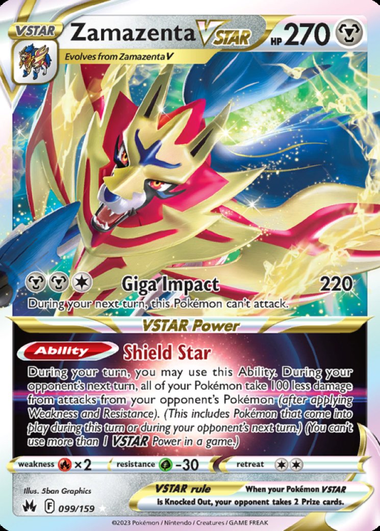 Zamazenta VSTAR 99/159 Price 2026 | Crown Zenith