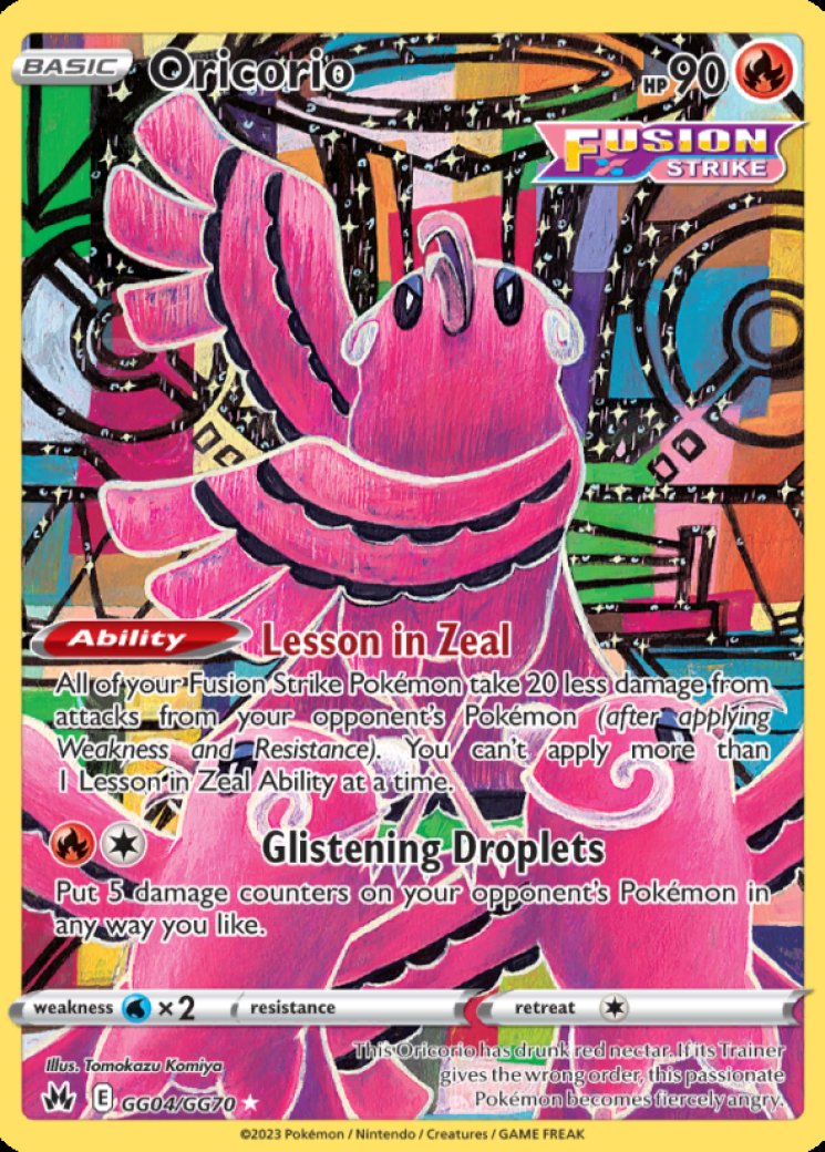 oricorio fusion strike pokemon card value Pokmon TCG Oricorio Fusion Strike 042/264 Regular Rare