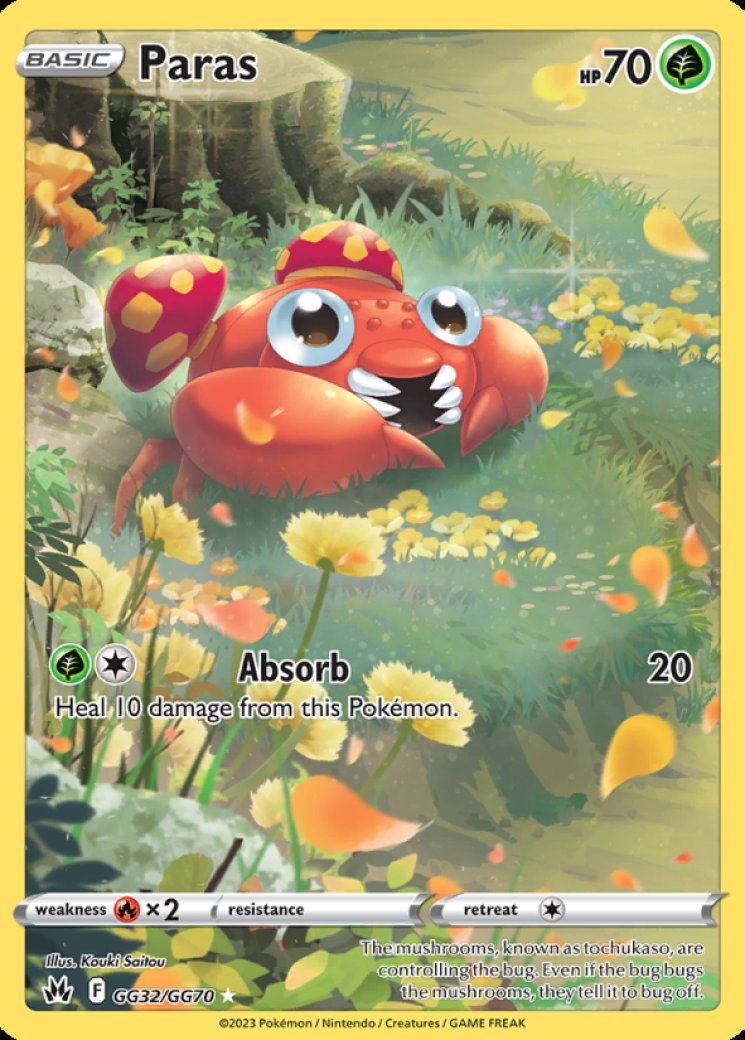 Paras - Crown Zenith: Galarian Gallery - Pokemon Card Prices & Trends