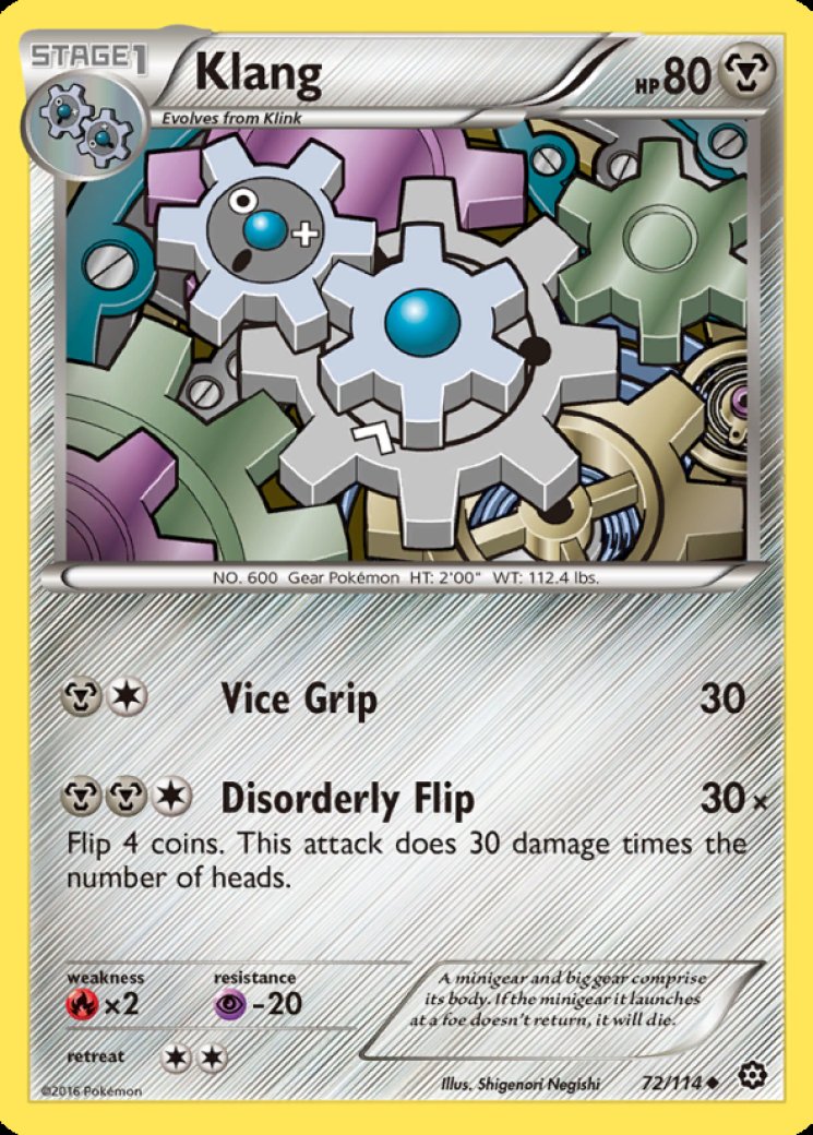 kling klang pokemon card Klinklang Colorless Retreat Cost Klinklang 101/142 - Stellar Crown