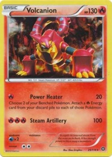 Volcanion - 25/114 (Cracked Ice Holo)