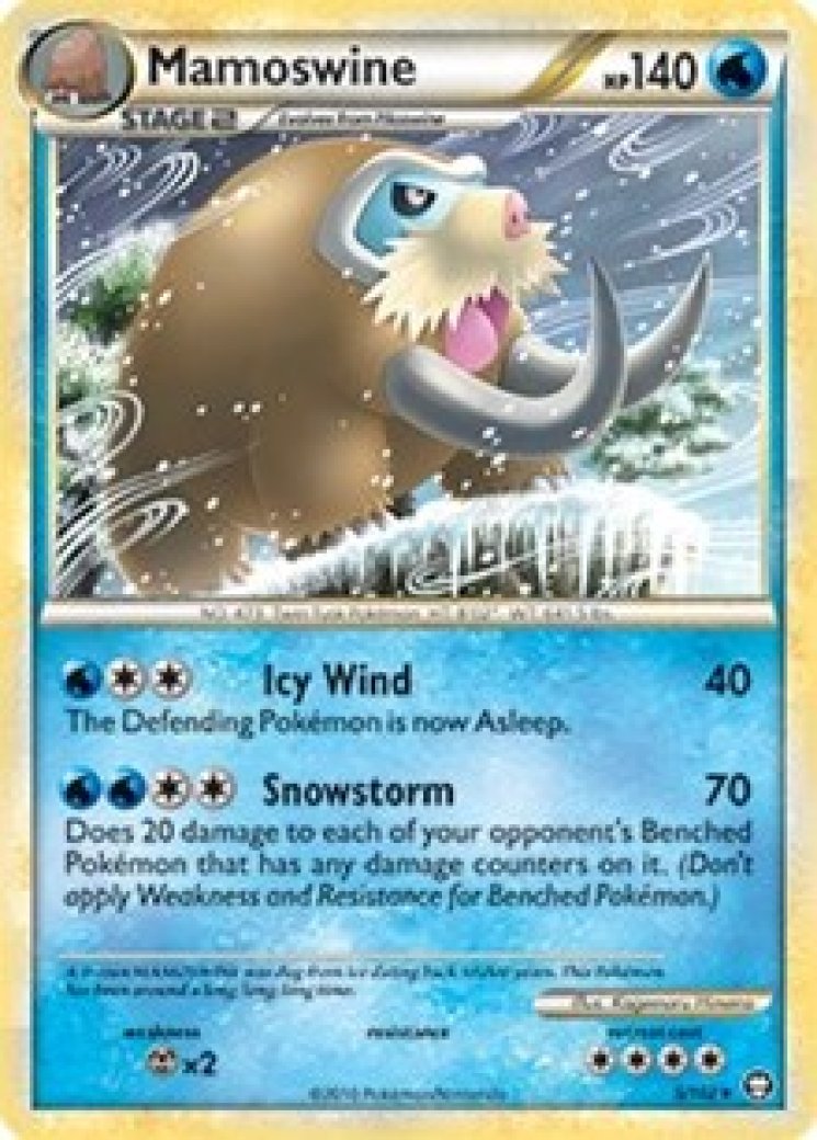 mamoswine pokemon card value Colorless Iceberg Press (170) Discard an Energy from this Pokmon Mamoswine Card Prices & Value