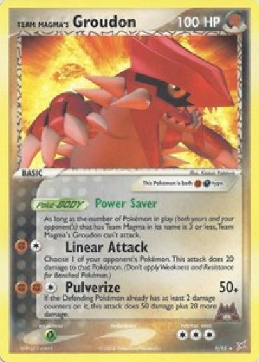 Team Magma's Groudon - 9/95 (EX Team Magma vs Team Aqua)