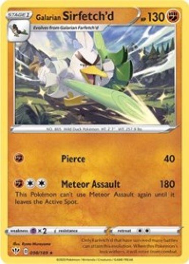 Galarian Sirfetch'd - 98/189 (Cracked Ice holo)