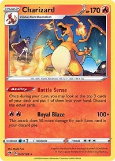 Charizard - 25/185 (Cracked Ice Holo)