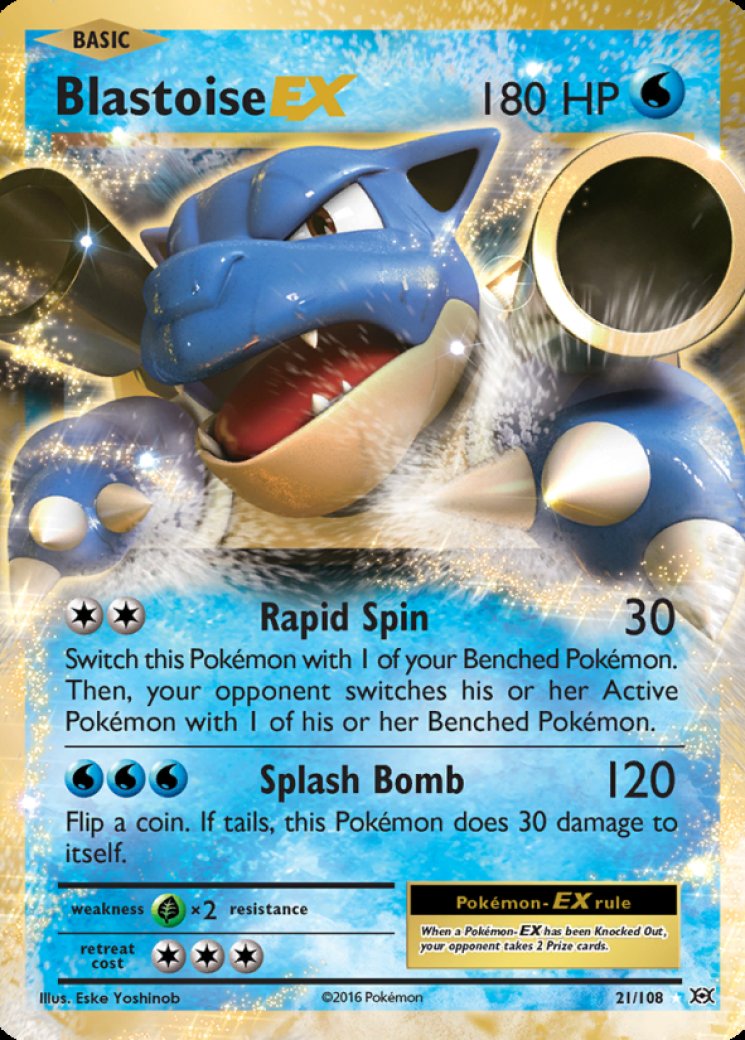 pokemon m blastoise ex card M Blastoise EX