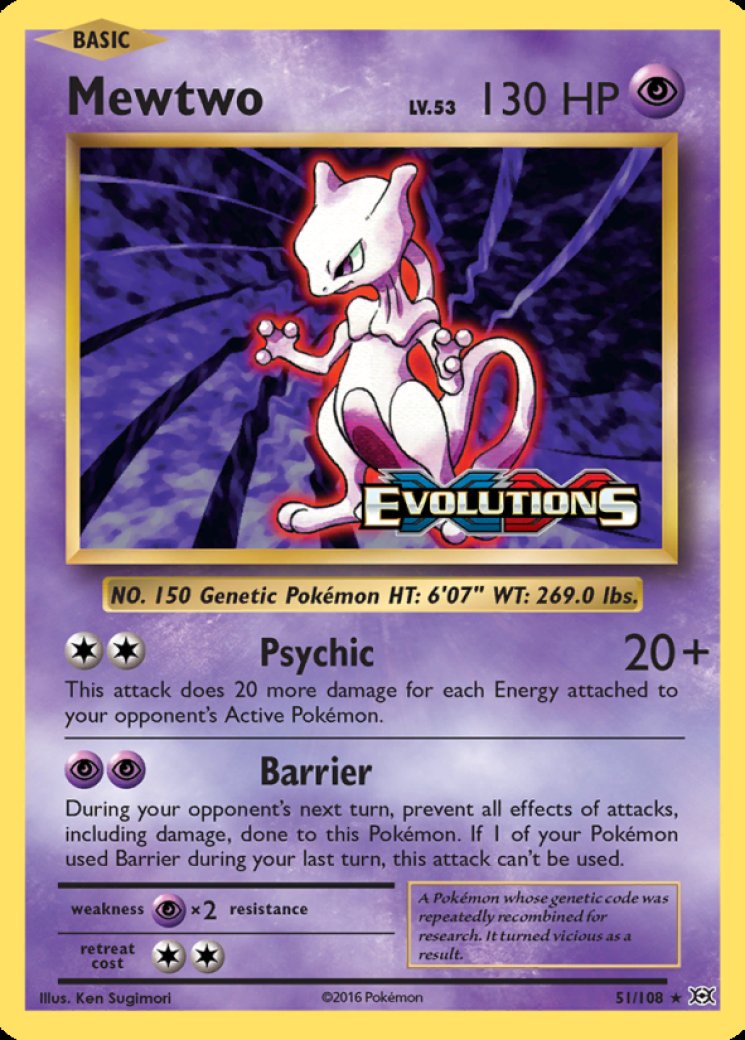 Mewtwo - Evolutions - Pokemon Card Prices & Trends