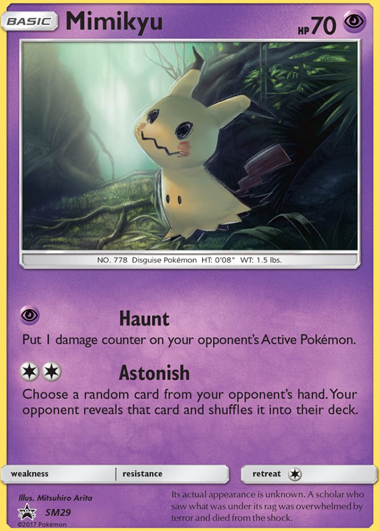 Mimikyu - SM29 - Sun & Moon Promos - Pokemon Card Prices & Trends