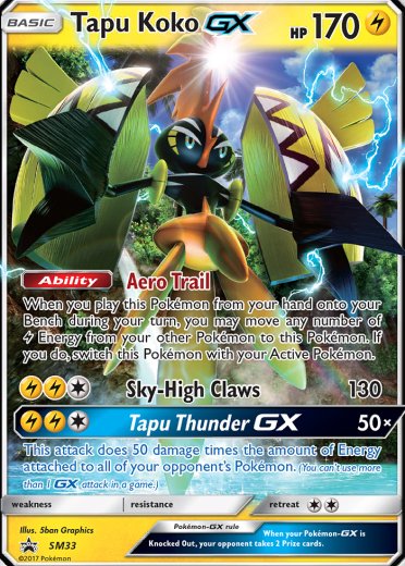 Tapu Koko GX - SM33